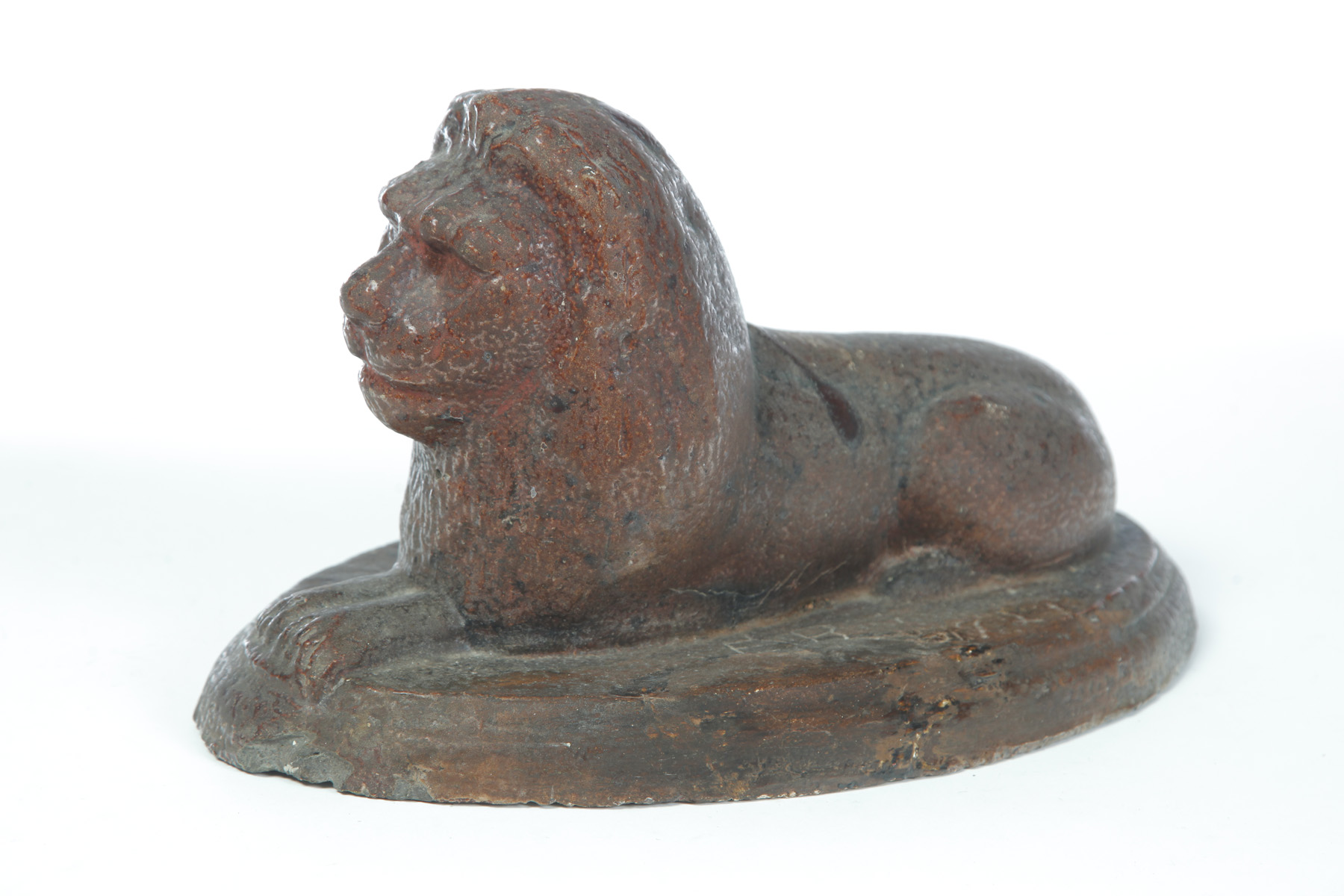 Appraisal: OHIO SEWERTILE LION First quarter- th century Mogadore Ohio-style lion