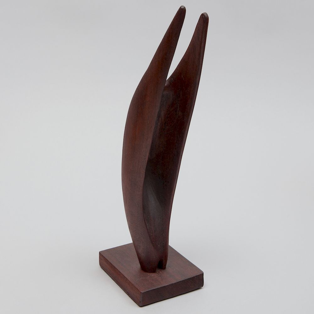 Appraisal: Jo Levy - ARC Carved mahogany unmarked x x in