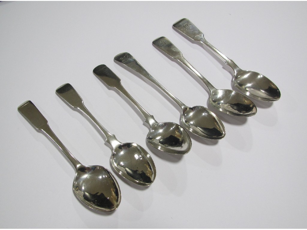 Appraisal: Four Dundee teaspoons Alexander Cameron David Manson another John Urqhart