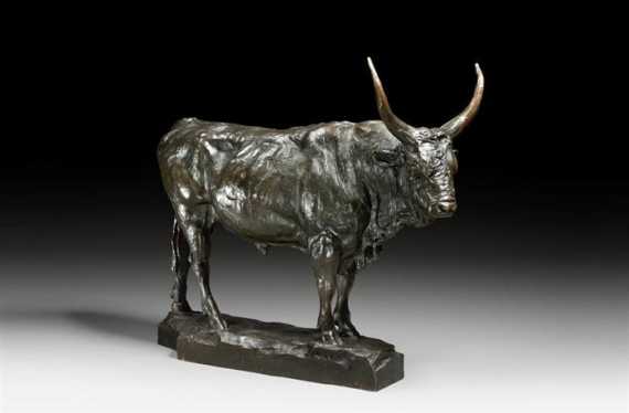 Appraisal: TUAILLON L Louis Tuaillon - Berlin Burnished bronze Signed TUAILLON