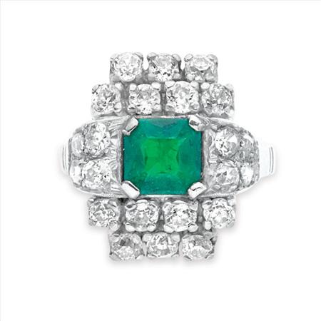 Appraisal: Emerald and Diamond Ring Estimate -