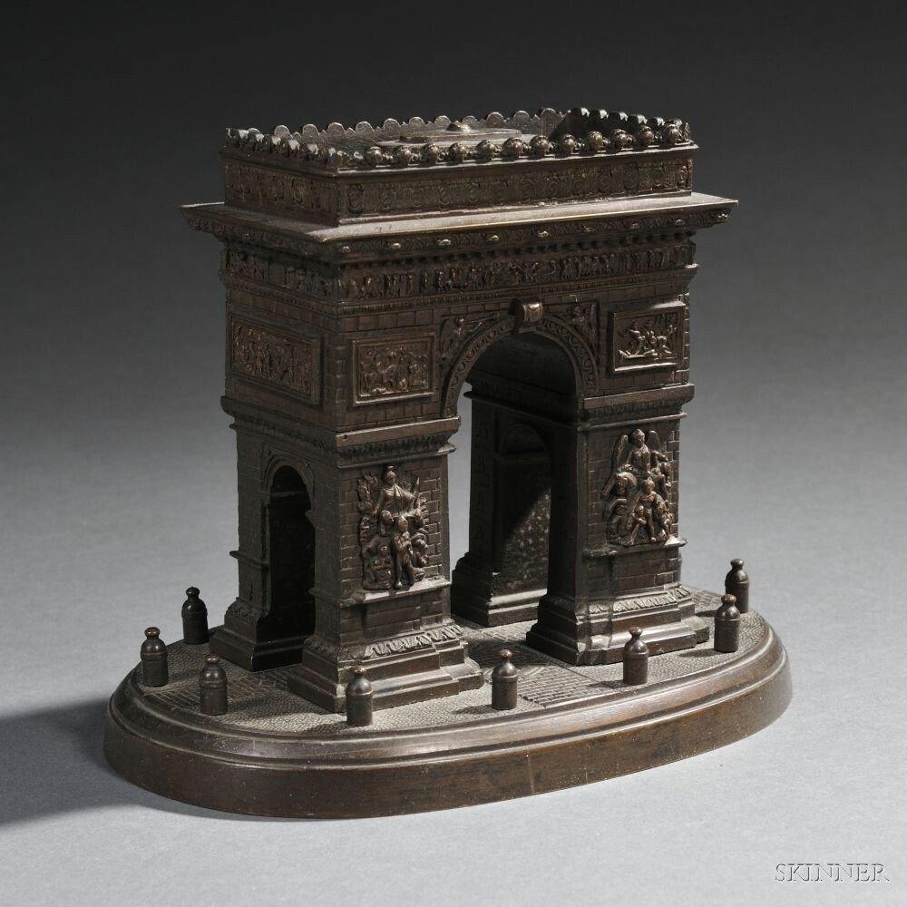 Appraisal: Grand Tour Bronze Model of the Arc de Triomphe France