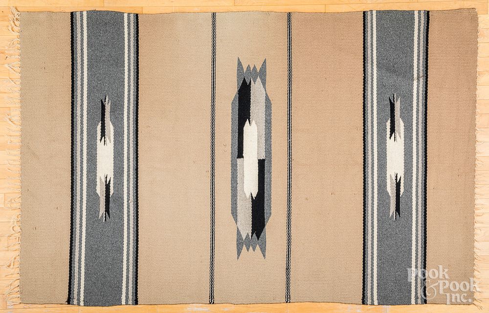 Appraisal: Chimayo Indian rug x Chimayo Indian rug x Provenance The