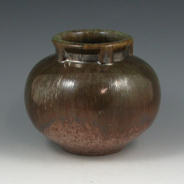 Appraisal: Fulper Arts Crafts vase in an unusual greenish-brown drip over