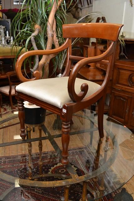 Appraisal: A REGENCY MAHOGANY CARVER