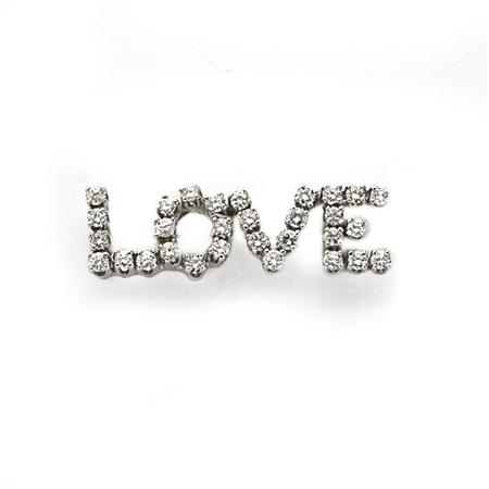 Appraisal: Diamond Love Brooch Estimate -