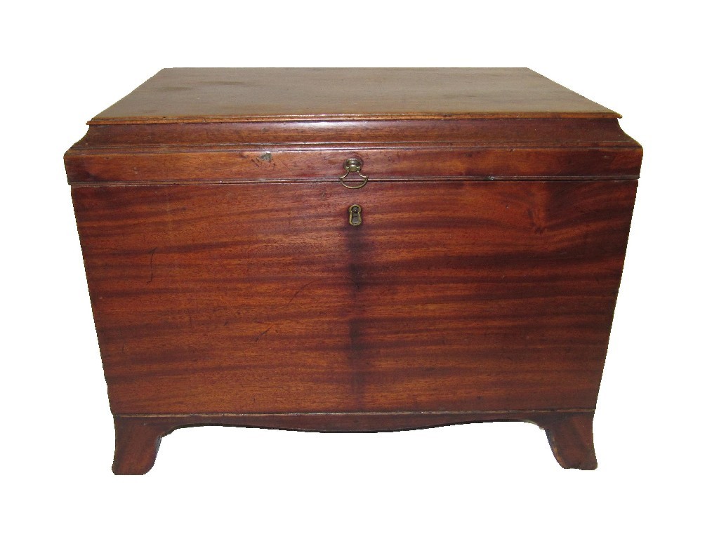 Appraisal: A Georgian mahogany cellarette fitted with brass handles cm wide