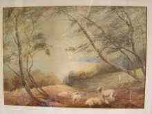 Appraisal: Two watercolour landscapes each signed ''George Graham'' together with a