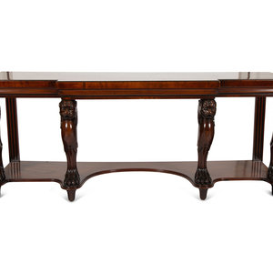 Appraisal: A Regency Style Mahogany Breakfront Hunt Board th Century Height