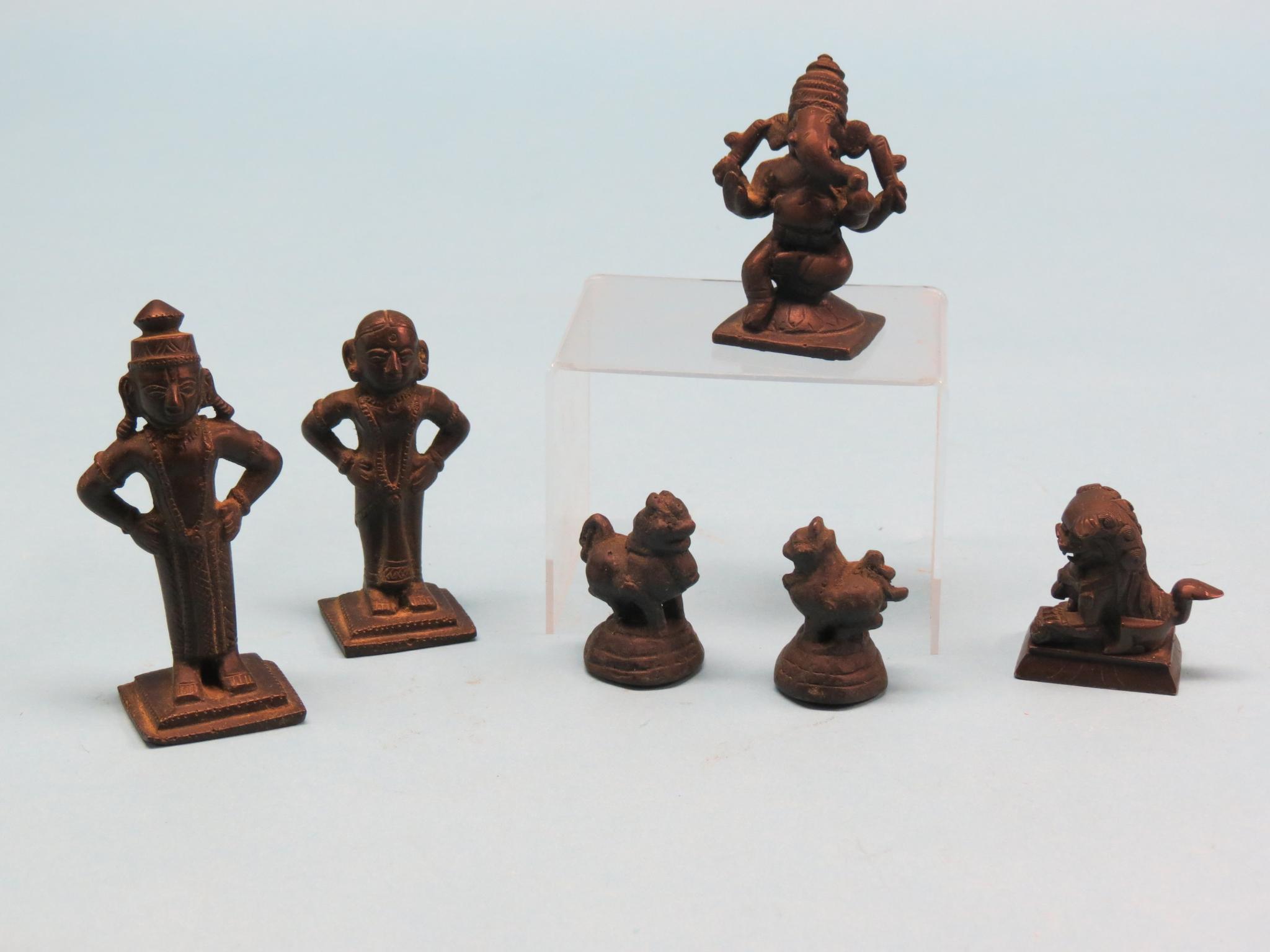 Appraisal: Four various middle and or far Eastern bronze models including