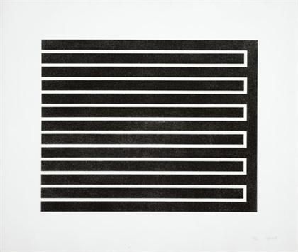 Appraisal: DONALD JUDD american - UNTITLED one aquatint pencil signed and