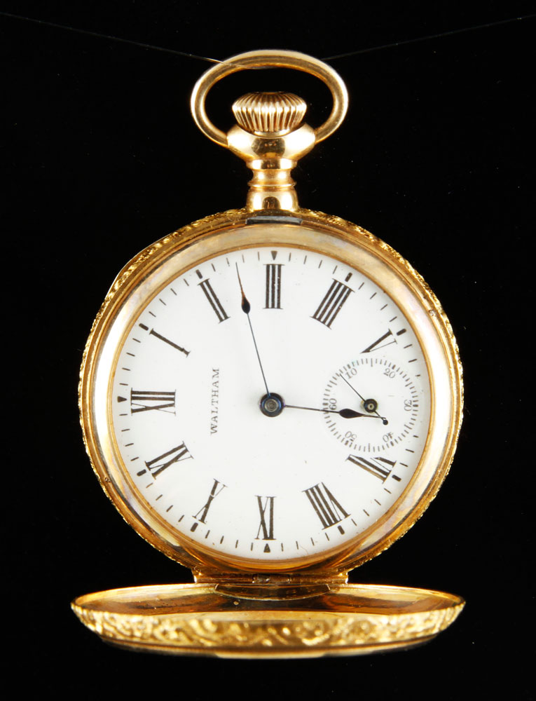 Appraisal: - K Gold Waltham Ladies Pocket Watch K gold Waltham