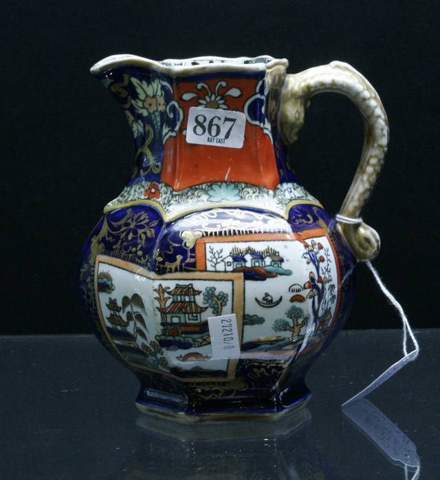 Appraisal: A Masons China water jug with Angular Crown hallmark