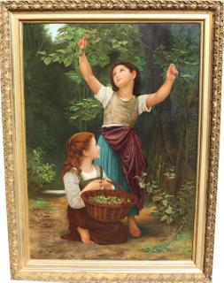 Appraisal: Manner of William A Bouguereau Manner of William Adolphe Bouguereau