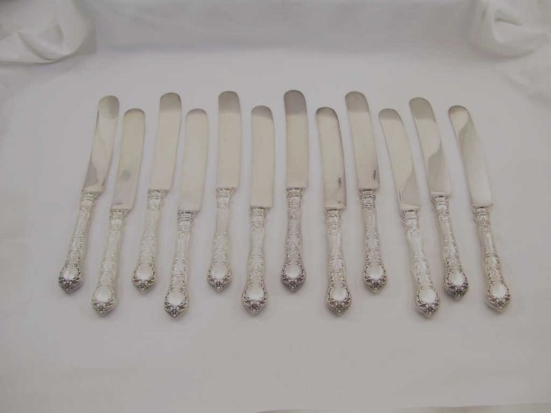 Appraisal: - Gorham Sterling Luncheon Knives Twelve luncheon knives Monogrammed H