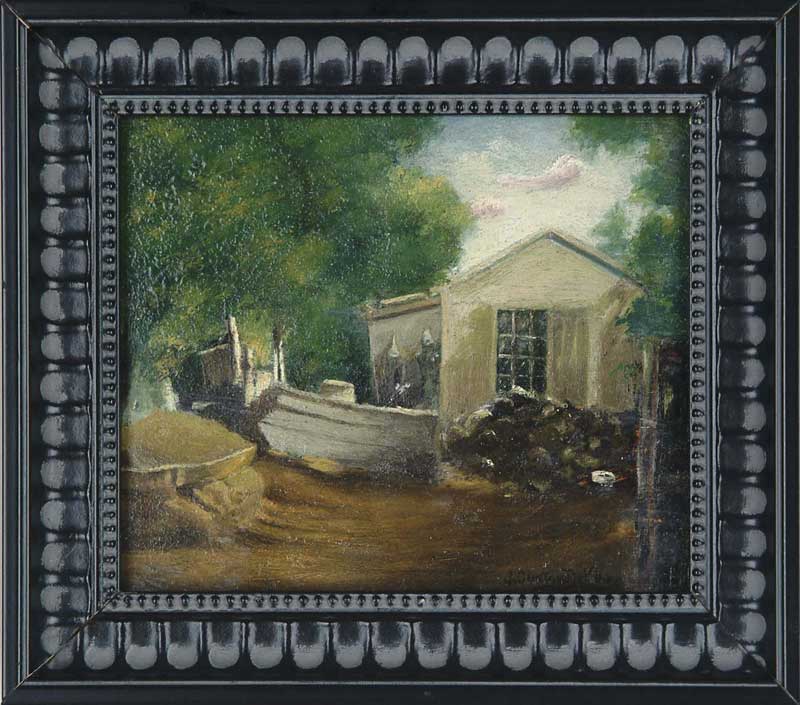 Appraisal: JOSEPH CLINTON DEVILLIS American - THE SHANTY Small oil on