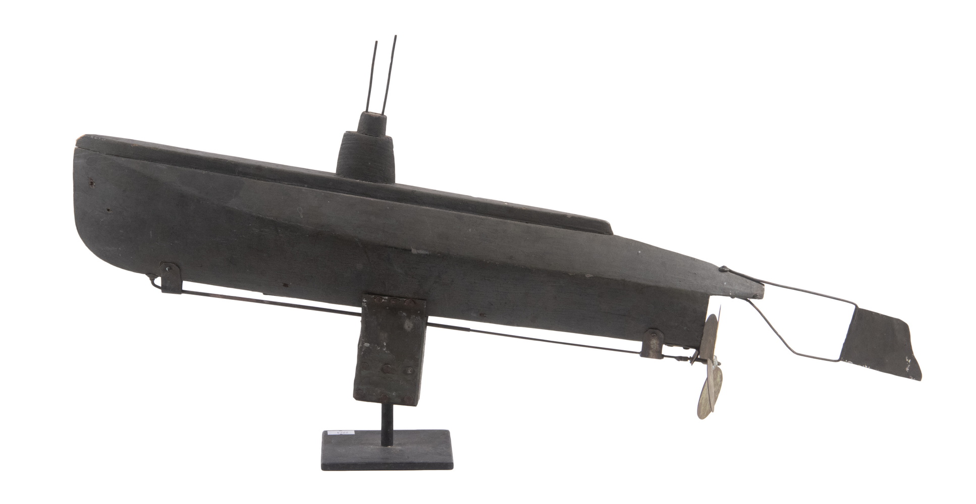 Appraisal: FOLK ART WEATHERVANE OF EARLY SUBMARINE Probably a Gato Class