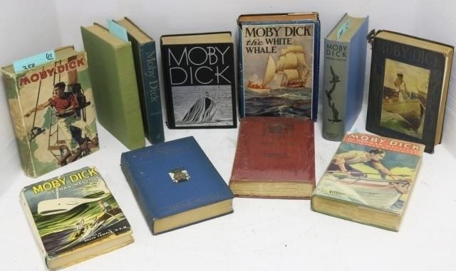 Appraisal: BOOKS TITLED MOBY DICK BY HERMAN MELVILLE ILLUSTRATED WITH SCENE