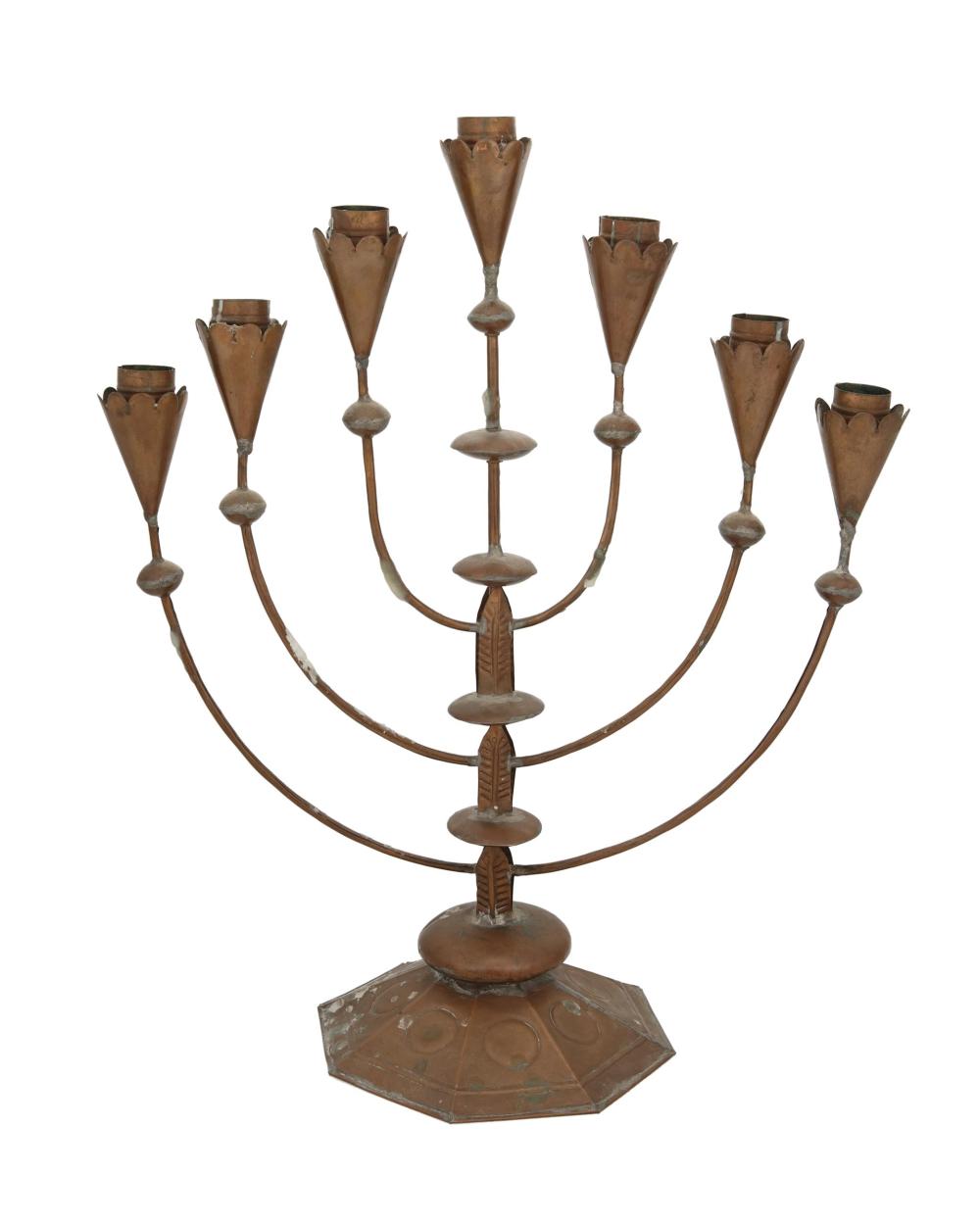 Appraisal: A William Spratling copper candelabrum William Spratling - Circa -