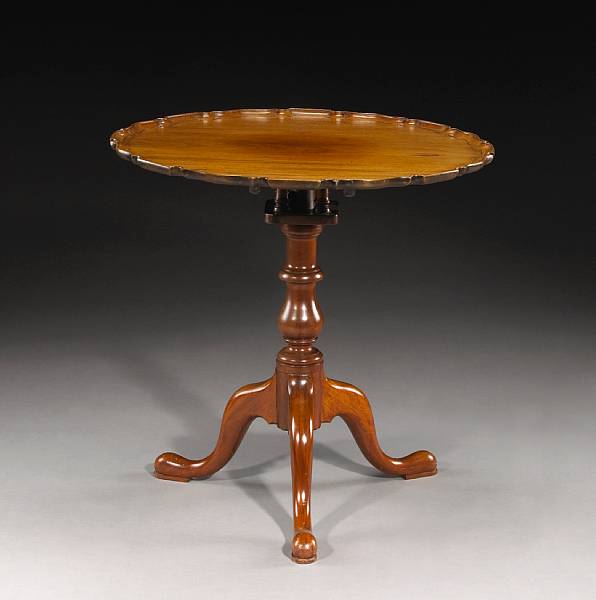 Appraisal: A George III mahogany tea table third quarter th century