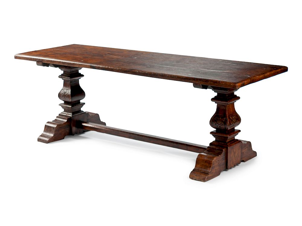 Appraisal: An Italian Renaissance Revival Oak Tavern Table An Italian Renaissance