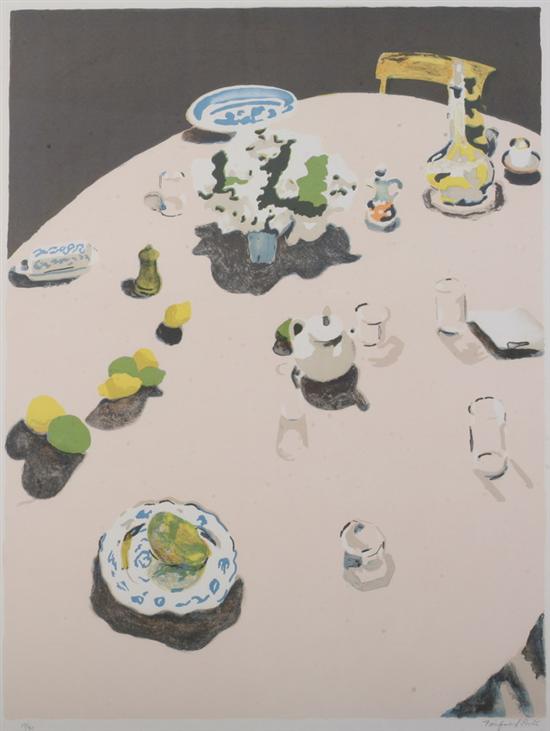 Appraisal: FAIRFIELD PORTER American - TABLE signed and numbered in pencil