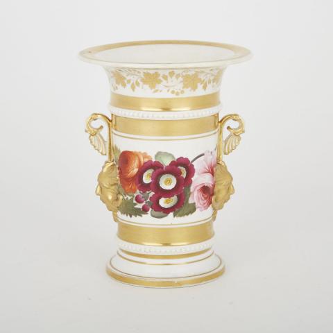 Appraisal: English Porcelain Spill Vase c - height cm painted pattern