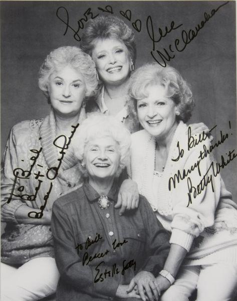 Appraisal: Golden Girls Cast Signed Photograph clockwise inscriptions read Love Rue