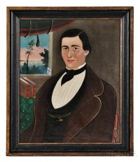 Appraisal: William Matthew Prior Massachusetts Maine - Portrait of a Man