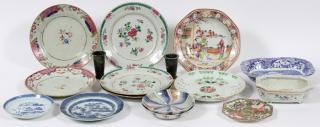 Appraisal: CHINESE PORCELAIN DISHES AND PLANTER PIECES CHINESE PORCELAIN DISHES AND