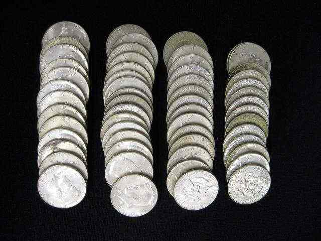 Appraisal: Kennedy Silver Clad Half Dollars - mixed silver circulated