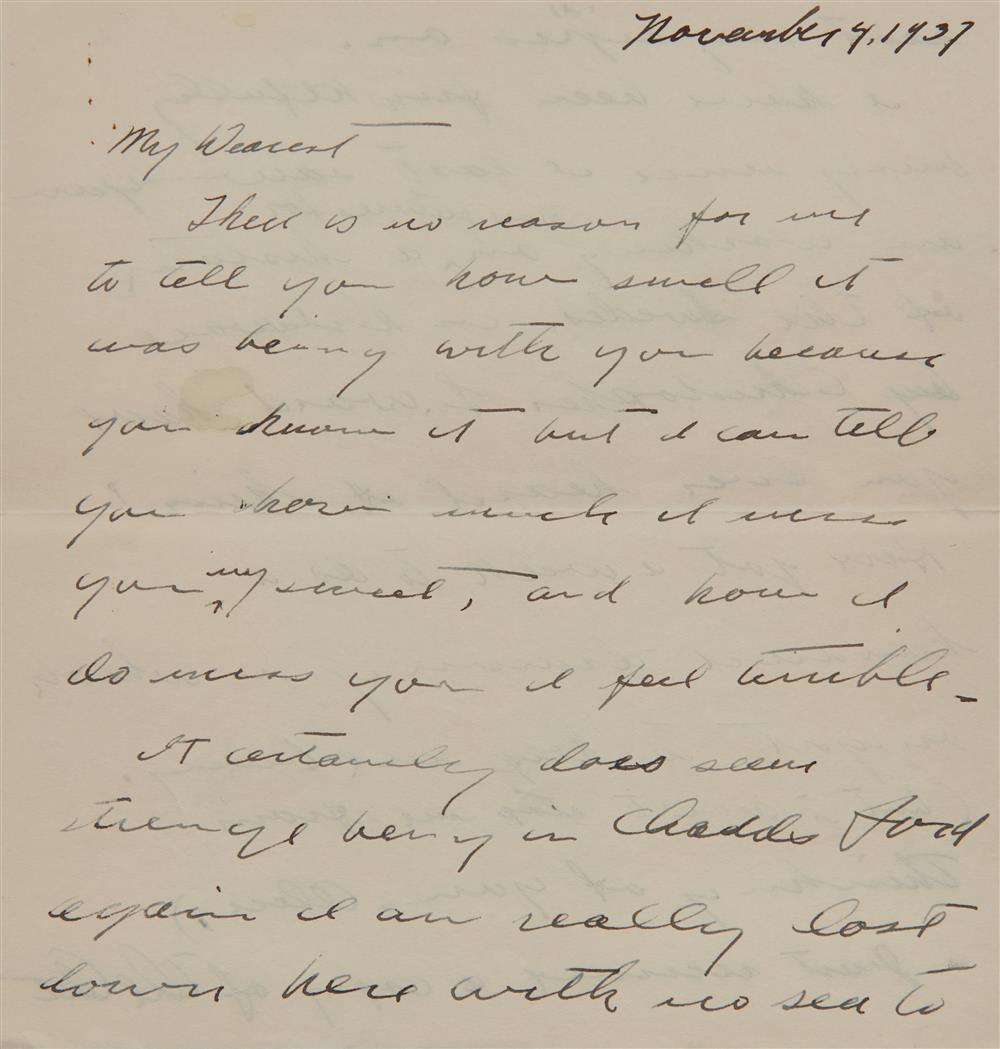 Appraisal: Letter from ANDREW WYETH American - to Alice Moore Thursday