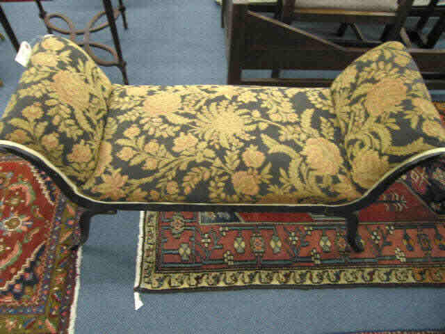 Appraisal: Window Bench Floral Brocade