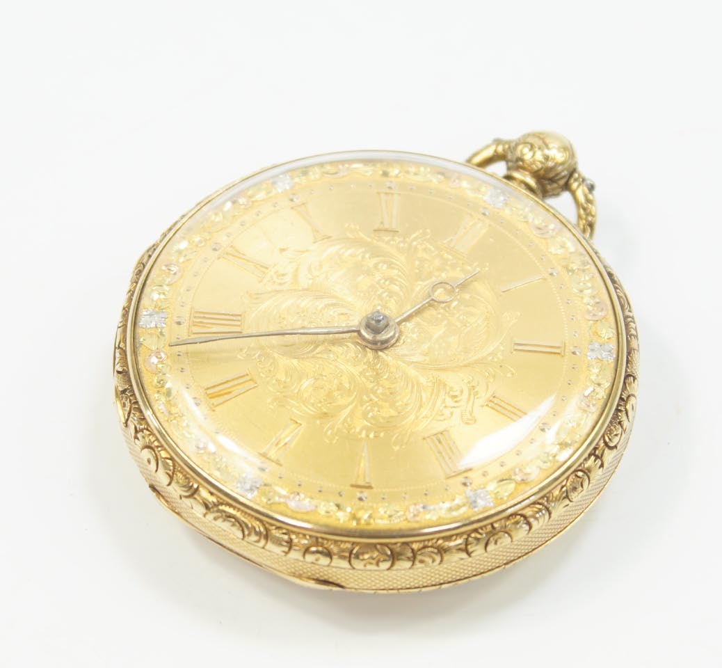 Appraisal: A Victorian ct gold cased mid size pocket watch with