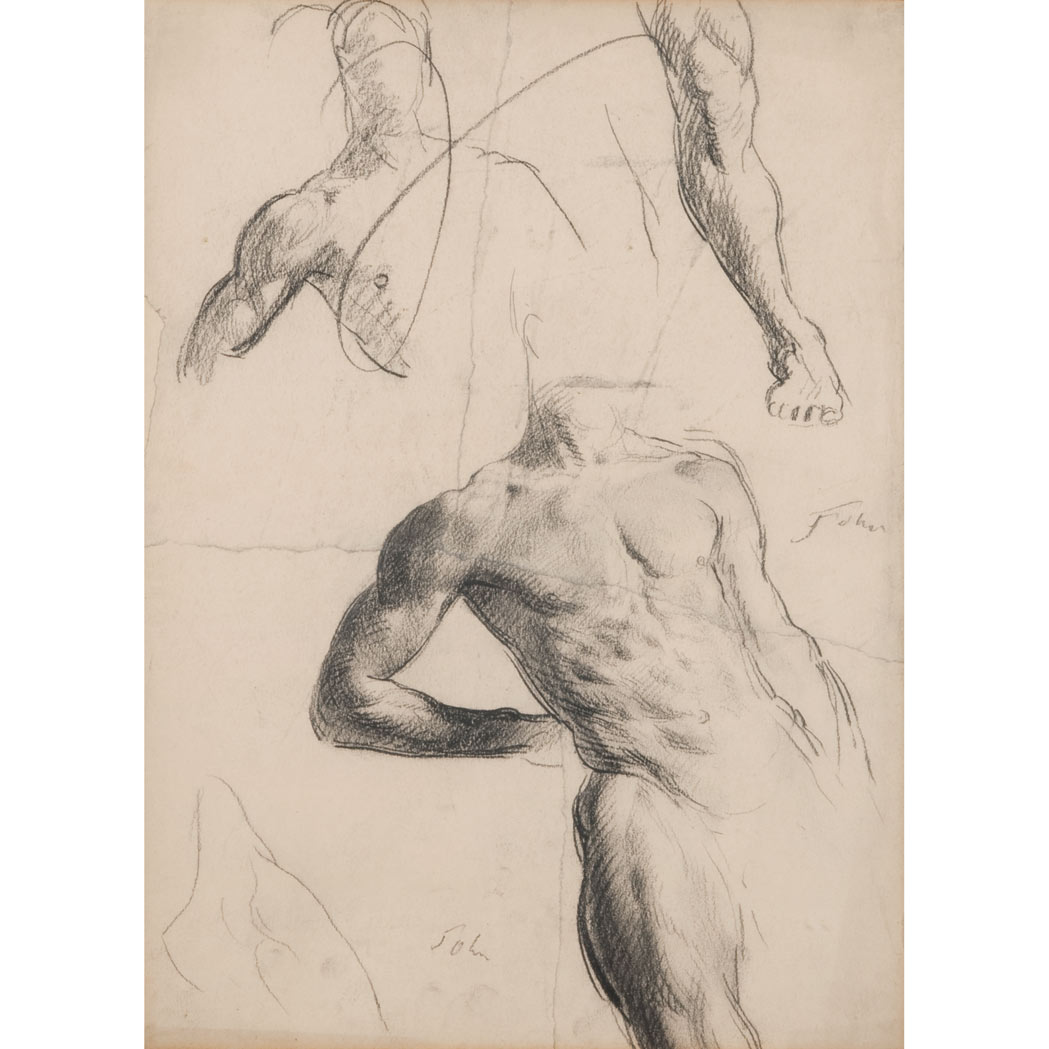 Appraisal: Augustus Edwin John British - Studies of a Male Nude