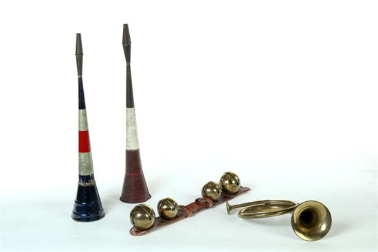 Appraisal: FOUR PIECES THAT MAKE NOISE American late th-early th century