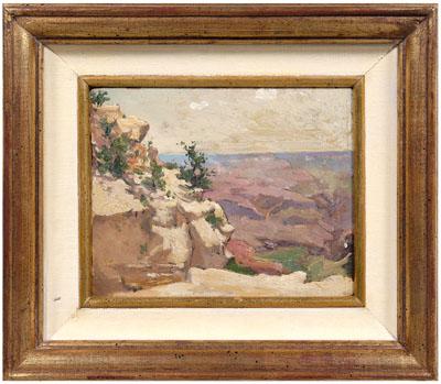 Appraisal: Elliott Daingerfield painting view of the Grand Canyon inscribed verso