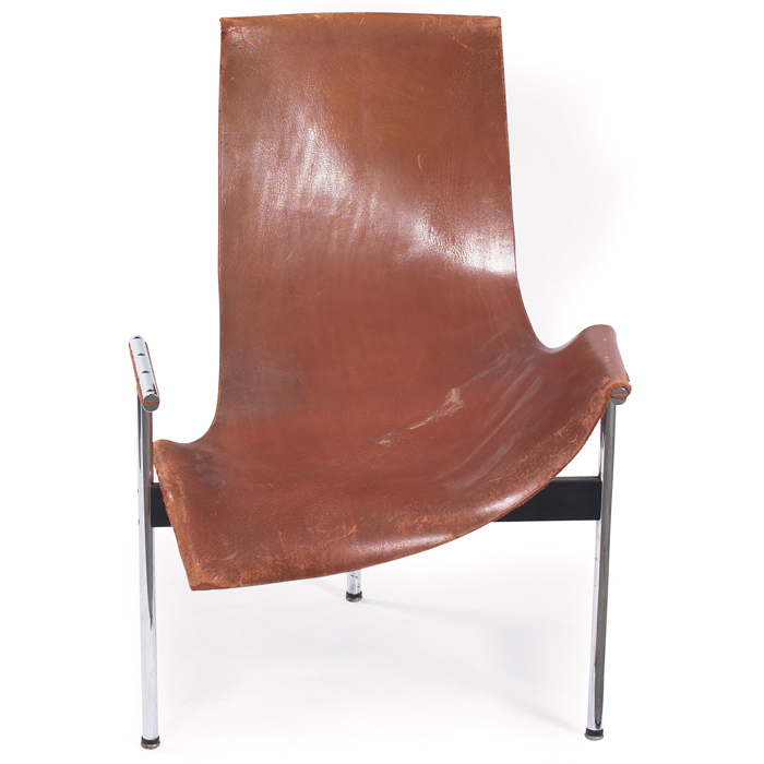 Appraisal: Katavolos Littell Kelley T chair by Laverne International s tan