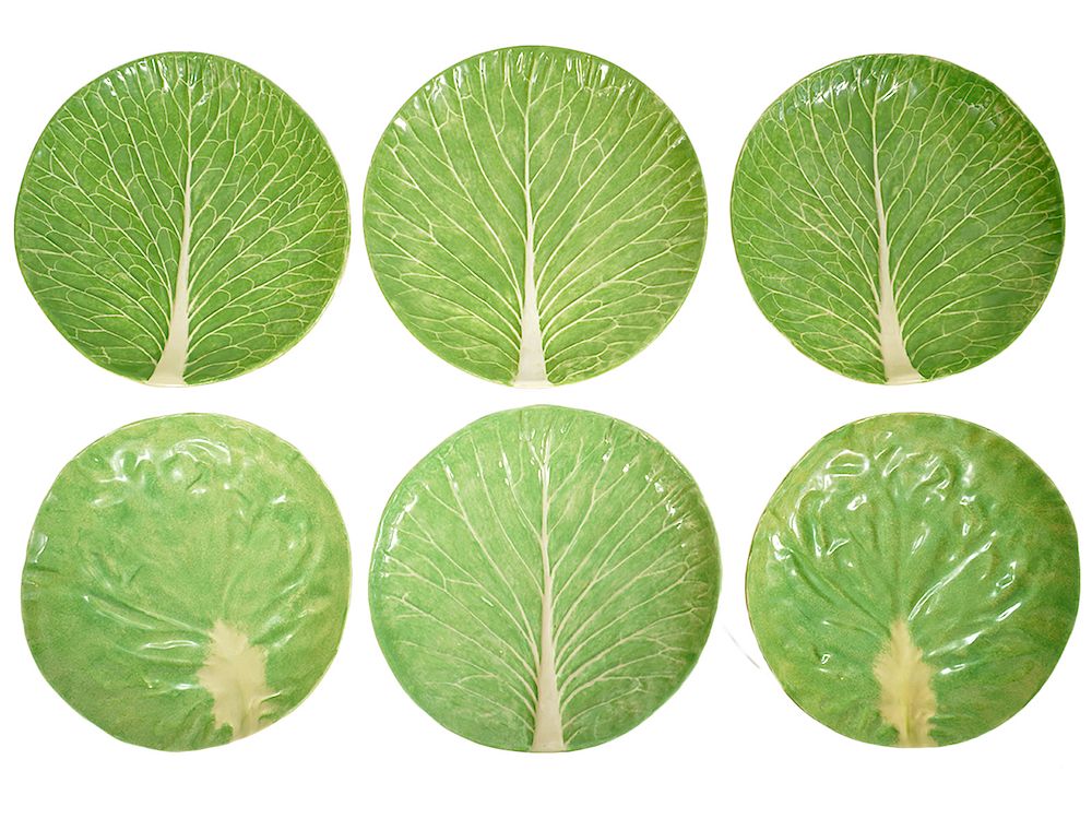 Appraisal: Six Dodie Thayer Lettuce Ware Salad Plates Six Dodie Thayer