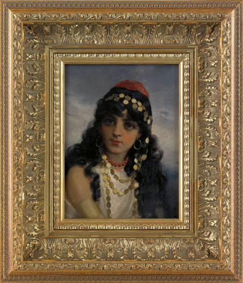 Appraisal: James Emery Maxfield Jr American b oil on panel portrait