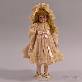 Appraisal: Armand Marseille Bisque Shoulder Head Doll ht in Estimate -