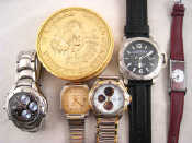 Appraisal: A mixed lot comprising five quartz gents wrist watches boxed