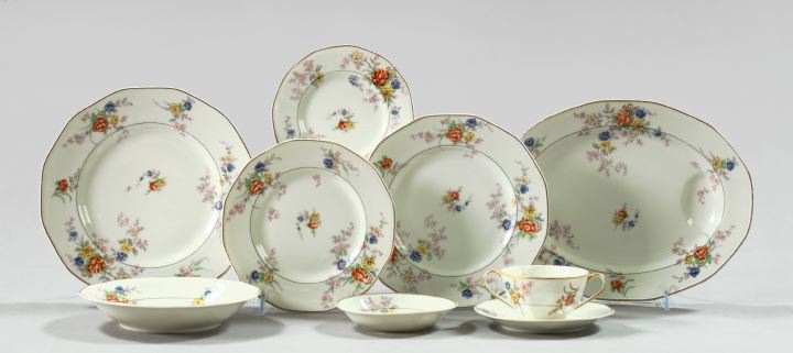 Appraisal: Fifty-Six-Piece Theodore Haviland Limoges Porcelain Partial Dinner Service for ten