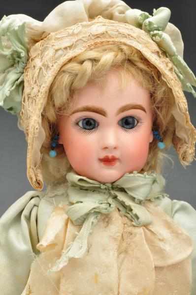 Appraisal: French Bisque Jumeau B b Doll Description Bisque socket head