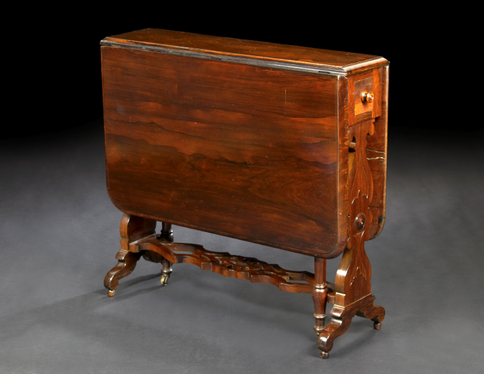 Appraisal: American Late Classical Rosewood Sunderland Table second quarter th century