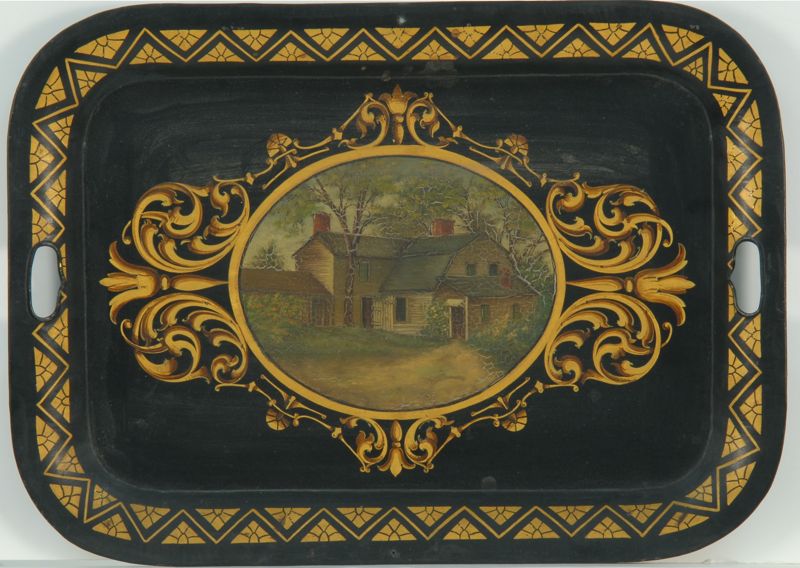 Appraisal: TOLEWARE TRAY Second Half of the th CenturyIn rectangular form