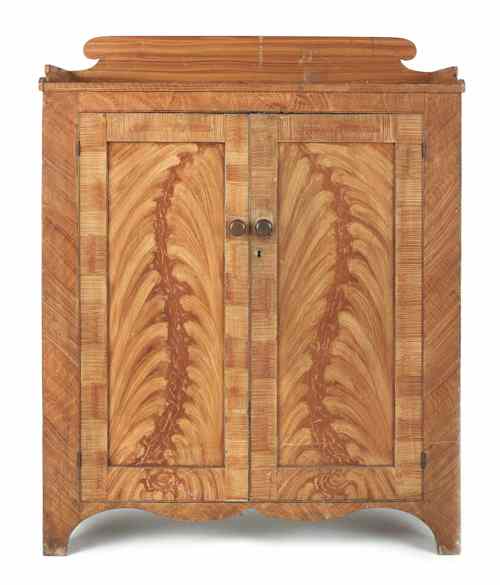 Appraisal: Pennsylvania painted pine jelly cupboard early mid th c retaining