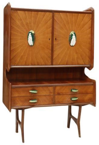 Appraisal: Italian mid-century modern bar cabinet attributed to Ico Parisi Italian