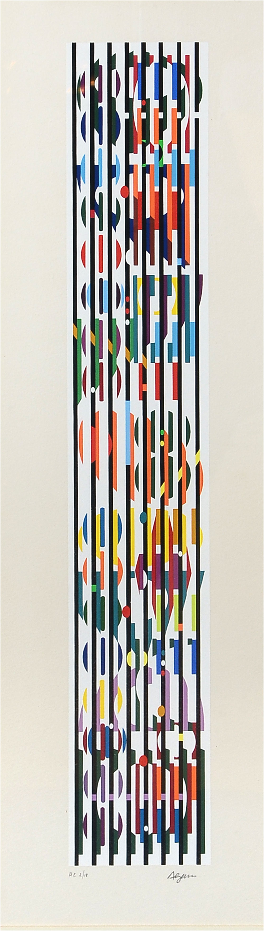 Appraisal: AGAM Yaacov American Israeli French b Abstract Geometric Composition Serigraph