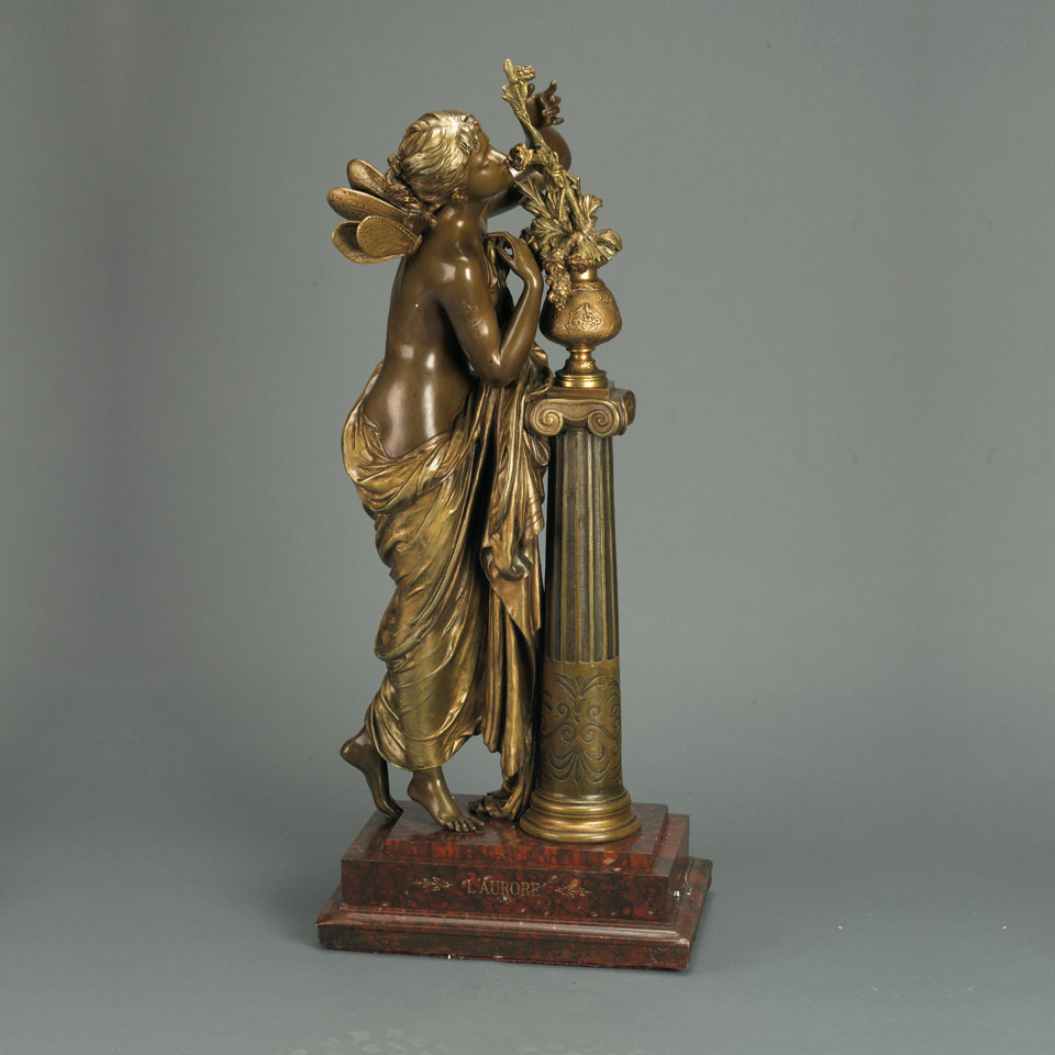 Appraisal: Mathurin Moreau - L AURORE bronze signed in the mould